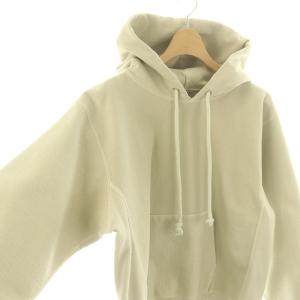 AURALEE SUPER MILLED SWEAT P/O PARKA パーカー プルオーバー フード 0 ペールグリーン