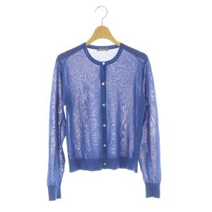 23SS Sheer Knit Gresham カーディガン ニット 長袖 クルーネック シアー 38