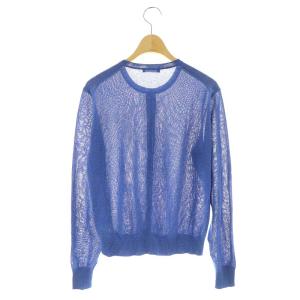 theory luxe 23SS Sheer Knit Gresham カーディガン ニット 長袖 クルーネック シアー 38