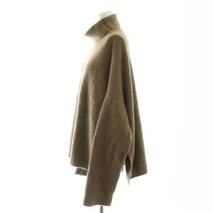 Spick&Span 23AW フォックスウール ロングリブタートルプルオーバー ニット セーター 長袖 茶 ブラウン /KO