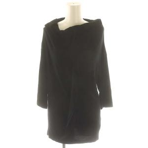 24SS OFF NECK 3/4 リブフラップTシャツ SLEEVE RIB FLAPPED T-SHIRT トップス カットソー