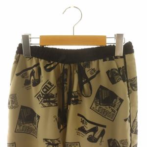 Grace Class 23SS フォトプリントラインパンツ  ボトムス イージー ジョガー 36 S グレージュ 黒 ブラック