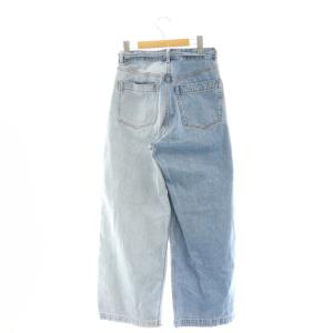 Diagram GRACE CONTINENTAL 23SS ワイドデニム パンツ ボタンフライ ベルト付き 36 ライトブルー