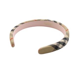 BURBERRY カチューシャ ノバチェック キャンバス ベージュ