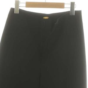 Deuxieme Classe ウールワイドパンツ スラックス 38 黒 ブラック