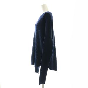 L'Appartement THERMAL KNIT ニット セーター 長袖 ウール カシミヤ混 紺 ネイビー