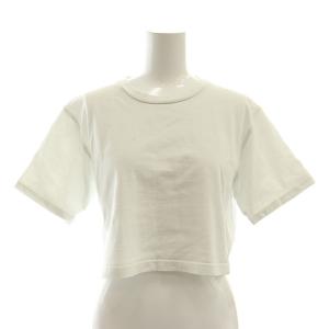 23SS Cropped Tシャツ カットソー 半袖 コットン 白 ホワイト