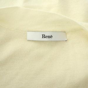 René ウール ショートボレロ ニット カーディガン 長袖 36 アイボリー