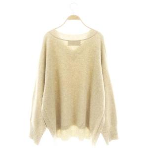 ADORE ADR 23AW Super160 パイルニットプルオーバー 38 ベージュ