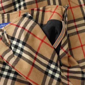 BURBERRY BLUE LABEL ミニスカート 台形 ノバチェック ウール 36 XS ベージュ マルチカラー