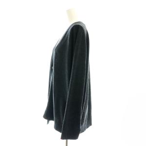 ANYA HINDMARCH ユニクロ UNIQLO メリノオーバーサイズVネックカーディガン 前開き XL 黒 ブラック