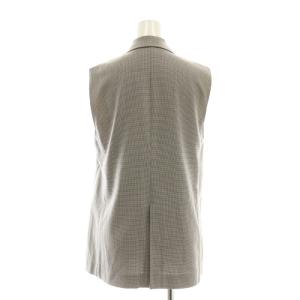 TOMORROWLAND collection 22SS シルキーシェファード ジレ ダブル 34 茶 ブラウン /HK OS