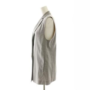 TOMORROWLAND collection 22SS シルキーシェファード ジレ ダブル 34 茶 ブラウン /HK OS