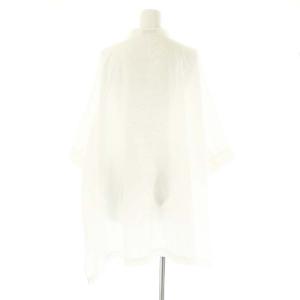 JOURNAL STANDARD L'ESSAGE 24SS 1/60ブロードドルマンシャツ 七分袖 比翼ボタン サイドスリット 白 ホワイト /ES OS