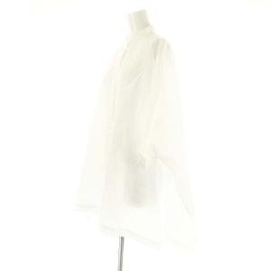 JOURNAL STANDARD L'ESSAGE 24SS 1/60ブロードドルマンシャツ 七分袖 比翼ボタン サイドスリット 白 ホワイト /ES OS