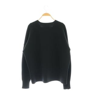 IENA 23AW スーパーファインスムースショートカーディガン ニット 長袖 Vネック 黒 ブラック