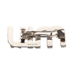 miumiu クリスタル ヘアクリップ バレッタ シルバー色