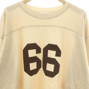 6 ROKU BEAUTY&YOUTH レーヨンコットンフットボールTシャツ RAYON COTTON FOOT BALL T-SHIRT カットソー