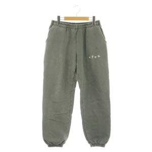 GARMENT DYE SWEATPANT スウェットパンツ 裏起毛 刺繍 ガーメント 染め加工 M グレー
