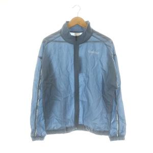 Reebok トレーニングウェアセットアップ 上下 ナイロンジャケット ジャンパー ジョガーパンツ L グレイッシュブルー