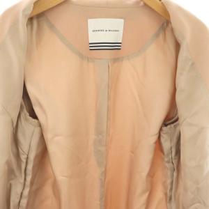 BORDERS at BALCONY ラッフルヘムコート ミディ丈 アウター 38 M ピンクベージュ /KO OS SH