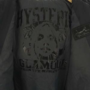 HYSTERIC GLAMOUR プリマロフト 中綿 ワッペン ヒスガール  ジャケット フード アウター F 紺 ネイビー