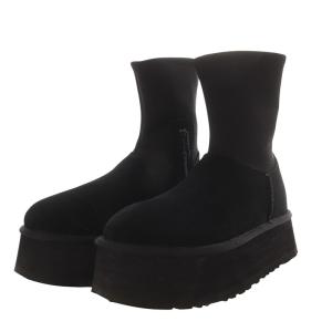 UGG australia クラシック ディッパー CLASSIC DIPPER ブーツ ショート プラットフォーム 厚底 スエード ナイロン 切替 US8