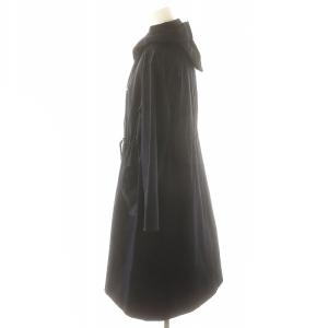 ANAYI ツイルライナー付き モッズコート ロング ジップアップ 34 紺 ネイビー