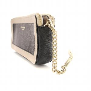 kate spade new york マルゴー チェーン ウォレット バイカラー ダブルジップ ショルダーバッグ グレージュ 黒 PWRU7132