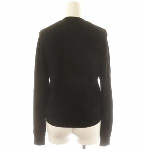 COMME des GARCONS ウールクルーネックカーディガン 長袖 M 黒 ブラック