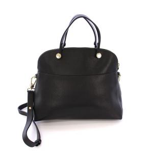 FURLA パイパー ハンドバッグ ショルダーバッグ 2WAY レザー 鞄 黒 ブラック