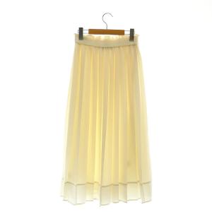 theory luxe 24SS MARGOT MATINA プリーツスカート ロング丈 36 S アイボリー /KO OS