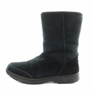 ミケーラ MICHAELA ムートンブーツ ショートブーツ 24.0cm 黒 ブラック 1008027