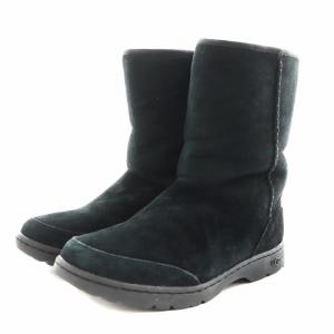 UGG australia ミケーラ MICHAELA ムートンブーツ ショートブーツ 24.0cm 黒 ブラック 1008027