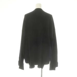 ENFOLD SLIT-RIB プルオーバ?ニット セーター 長袖 38 黒 ブラック