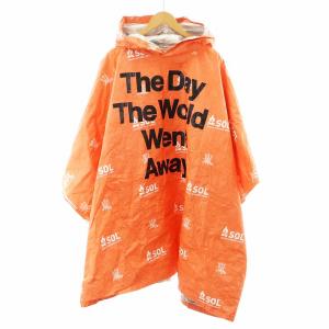 エマージェンシーポンチョ emergency poncho ロゴ F オレンジ sj0069AW18