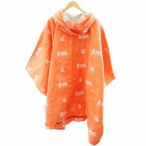 TAKAHIROMIYASHITATheSoloIst. エマージェンシーポンチョ emergency poncho ロゴ F オレンジ sj0069AW18