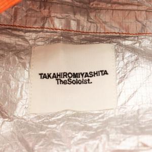 TAKAHIROMIYASHITATheSoloIst. エマージェンシーポンチョ emergency poncho ロゴ F オレンジ sj0069AW18