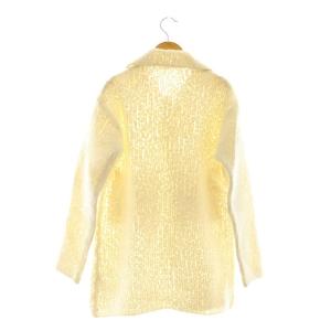 AURALEE MILLED WOOL MOAL KNIT LONG CARDIGAN カーディガン ステンカラー ミドル 2 L アイボリー