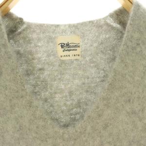 Ron Herman カシミヤ Vネックセーター ニット 長袖 XS グレー
