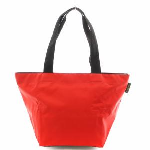 ナイロン舟型ショルダーL トートバッグ ハンドバッグ 赤 レッド /AN25 OF