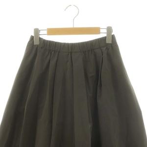 JOURNAL STANDARD relume 24SS ウォッシャブルタフタイージーロングスカート フレア ギャザー F グレー