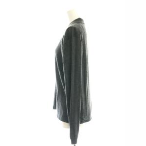 L'Appartement 23AW Cashmere アンサンブル ニット カーディガン 長袖 七分袖 シルク混 カシミヤ混 チャコールグレー