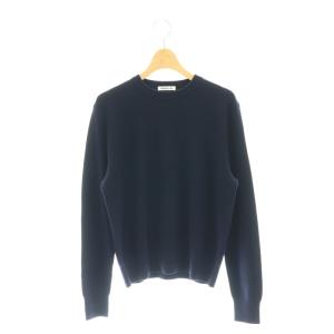 22AW クルーネックプルオーバー ニット セーター 長袖 紺 ネイビー /ES OS