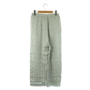 NE QUITTEZ PAS! Rayon Jqd Pants パンツ ワイド イージー S 水色 ライトブルー /MI OS SH