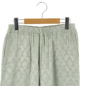 NE QUITTEZ PAS! Rayon Jqd Pants パンツ ワイド イージー S 水色 ライトブルー /MI OS SH