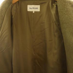 Ray Beams 22AW シャギー スタンドカラー コート アウター ウール混 0 S 緑 モスグリーン /KO OS