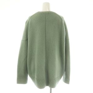 CINOH UNITED ARROWS別注 クルーネックニット セーター 長袖 36 ライトグリーン /DF OS