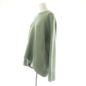 CINOH UNITED ARROWS別注 クルーネックニット セーター 長袖 36 ライトグリーン /DF OS