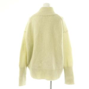 GALERIE VIE 22AW ファインウール ハイネックプルオーバー ニット セーター 長袖 ライトグリーン 23-02-24-02301